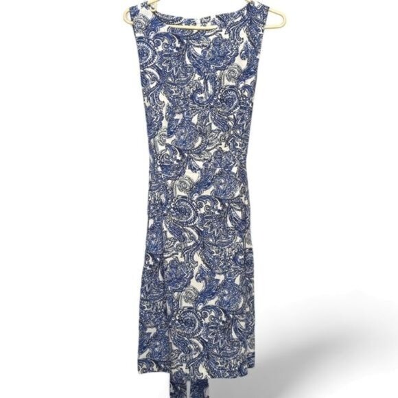 Anne Klein Women's Sleeveless Paisley Print Dress Size 10 - Picture 1 of 5